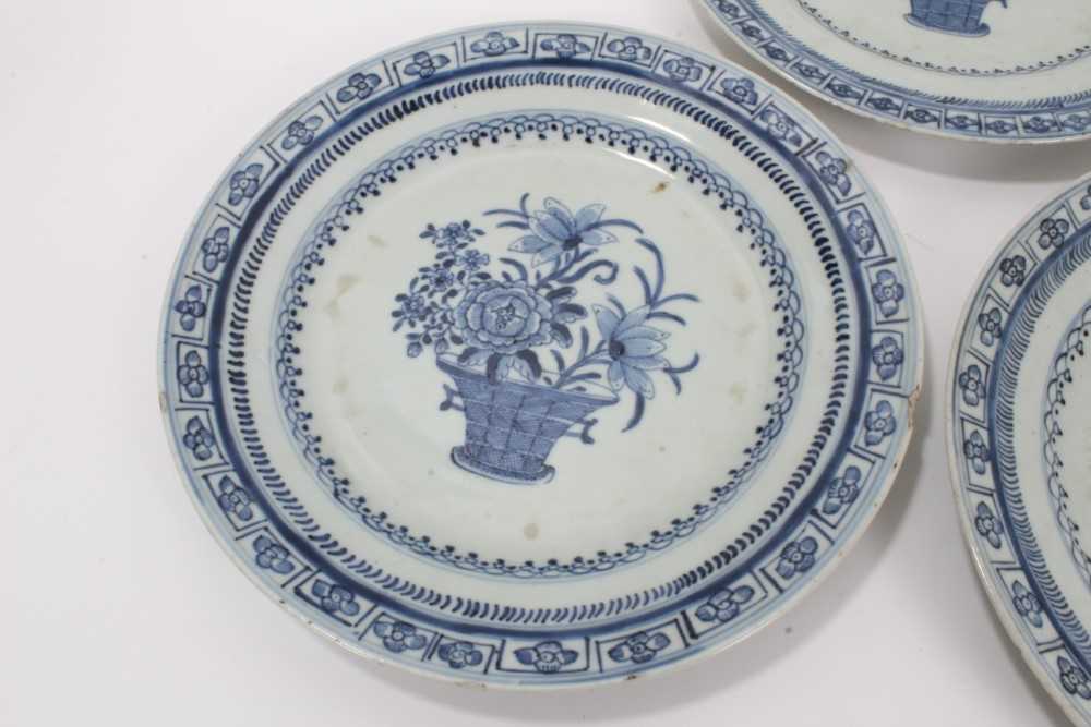 Five 18th century Chinese export plates - Image 4 of 18