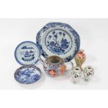 Collection of 18th and 19th century Chinese porcelain, including a Kangxi Imari teapot, 18th century