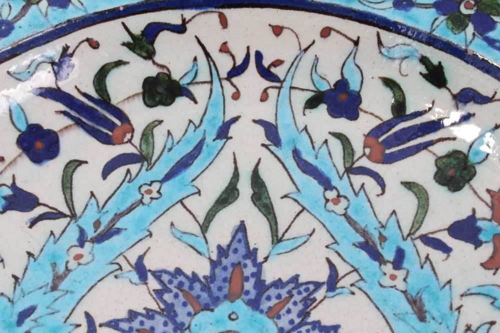 19th century Iznik dish - Image 7 of 11