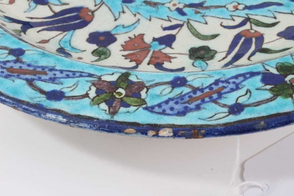 19th century Iznik dish - Image 5 of 11