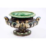 Majolica table centre