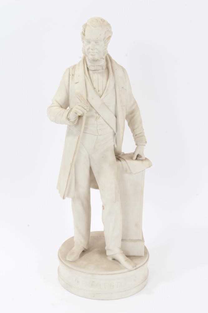 Victorian Parian ware figure of Palmerston