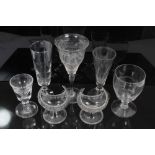 Collection of 18th and 19th century English glassware