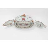 Good collection of 18th century Chinese famille rose dinner wares