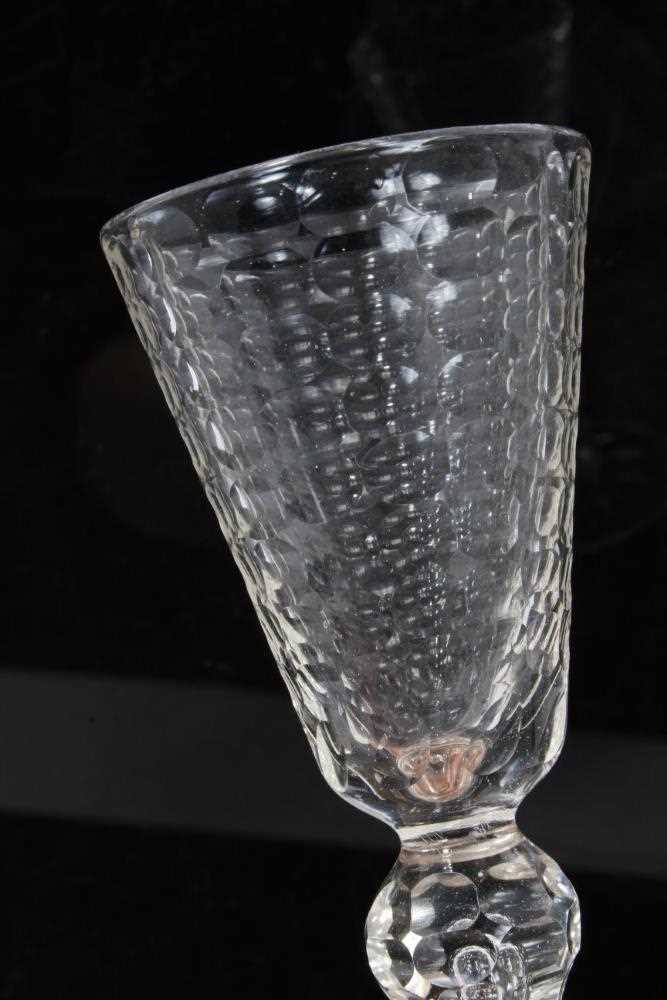 Pair of 18th century Continental faceted glasses - Image 3 of 4