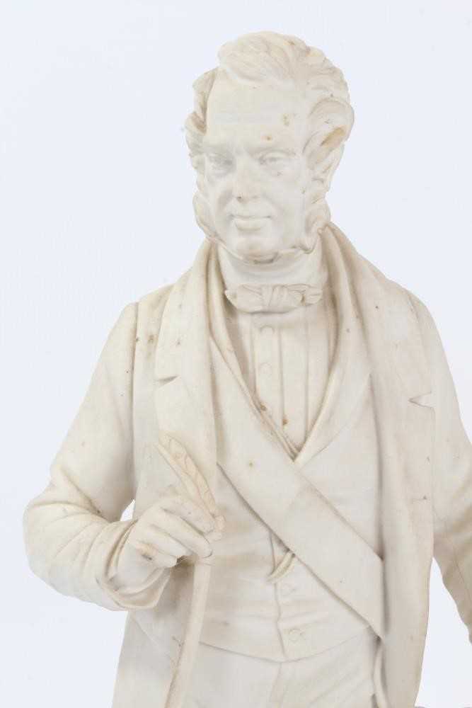 Victorian Parian ware figure of Palmerston - Image 3 of 9