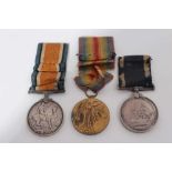 First World War Trio comprising War and Victory medals named to 200379. W. J. Waters. A.B. R.N. tog