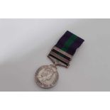 Elizabeth II Post 1962 type General Service medal with two clasps- Near East and Cyprus named to 223