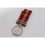 Queen's South Africa medal with two clasps- Cape Colony and Driefontein, named to 21802 A.BR. F. A.