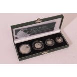 G.B. - The Royal Mint Issued Britannia silver proof four coin set