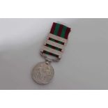 Victorian India medal (1895 - 1902), with three clasps- Punjab Frontier 1897-98, Malakand 1897 and T