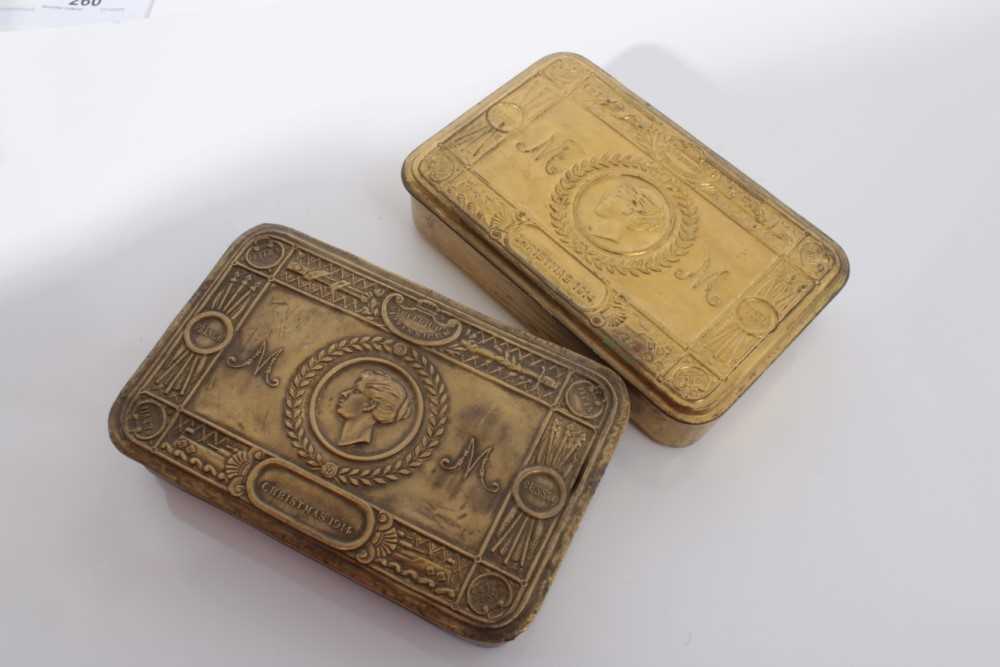 Two First World War Princess Mary Gift Tins (2)