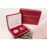 G.B. - The Royal Mint issued gold proof two coin commemoration set