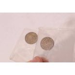 G.B. - Medieval coins Henry III hammered Silver Penny's circa 1250-1272, both class 5a2, Moneyer Nic