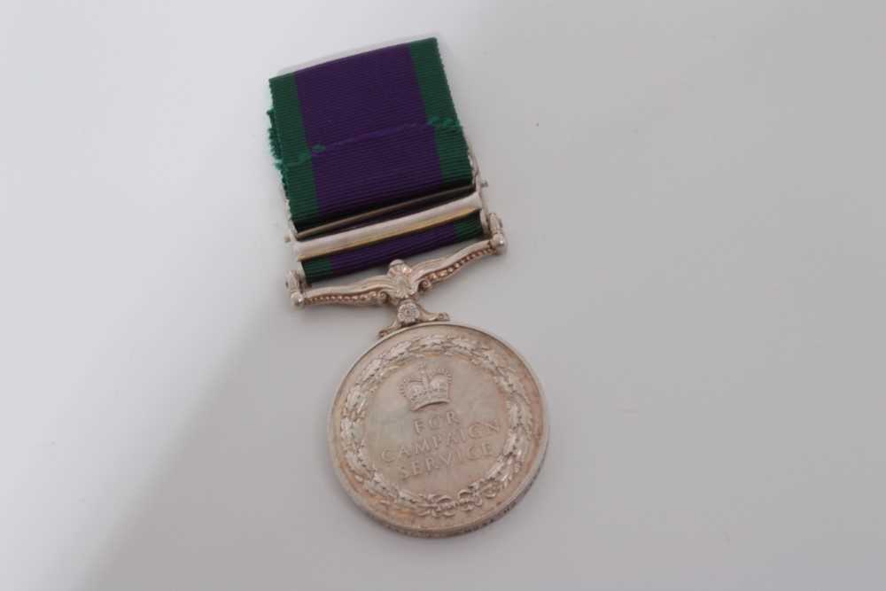 Elizabeth II Post 1962 type General Service medal with two clasps- Radfan and South Arabia named to - Image 2 of 2
