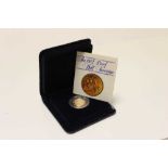 G.B. - The Royal Mint gold proof half sovereign 1982 (N.B. in case of issue with Certificate of Auth