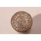 Saxon - silver penny Cnut short cross type (c1029-1036) rev: +ETSIGE ON HDOFR (Eadige on Dover) (ref