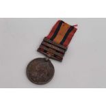 Queen's South Africa medal with three clasps- Cape Colony, Orange Free State and Transvaal, named to