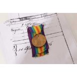 First World War Victory medal named to Lieut. L.A.A. Tollemache, together with printed research