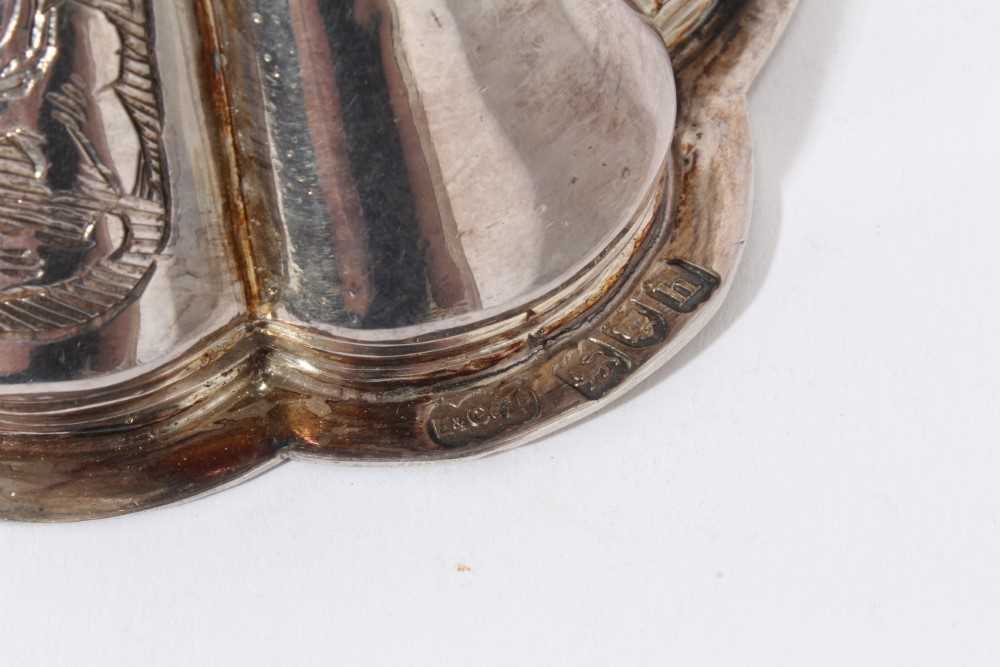 Livery Company Interest- fine Edwardian silver table salt of hour glass form, a copy of the 16th cen - Image 8 of 11