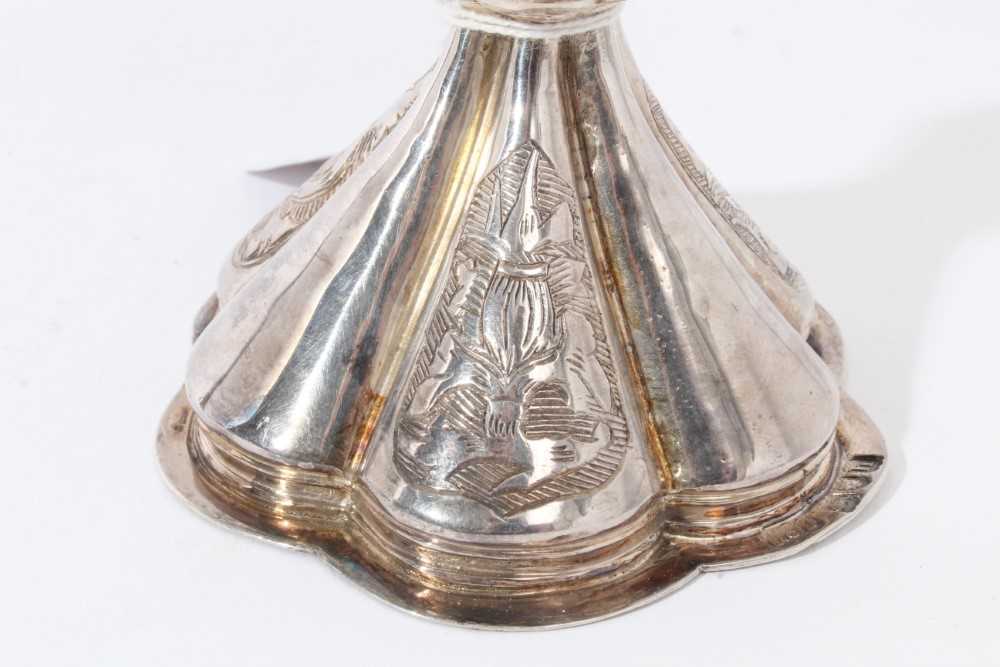 Livery Company Interest- fine Edwardian silver table salt of hour glass form, a copy of the 16th cen - Image 2 of 11