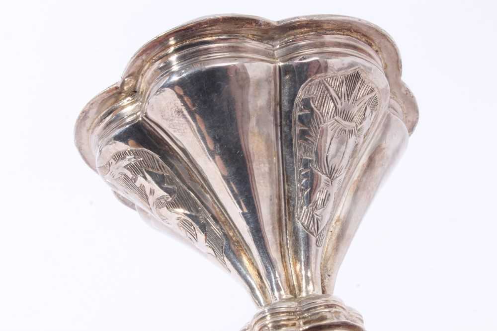 Livery Company Interest- fine Edwardian silver table salt of hour glass form, a copy of the 16th cen - Image 5 of 11