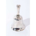 George V silver handled table bell of typical form (Chester 1912)