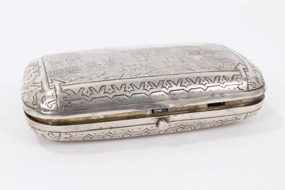 Imperial Russian silver cigar case - Image 4 of 12