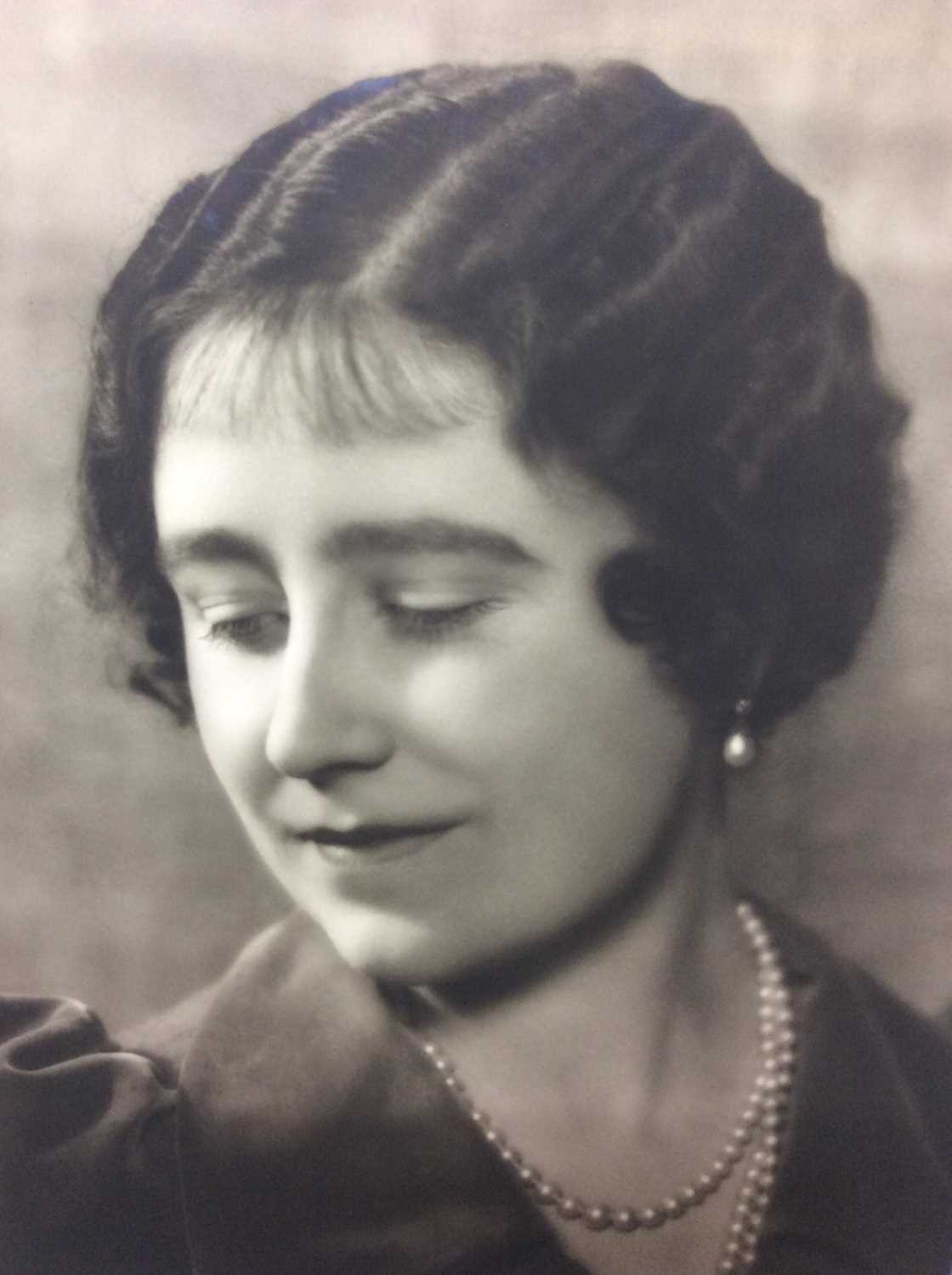 H.M. Queen Elizabeth , fine late 1930s Dorothy Wilding black and white informal portrait photograph