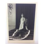 H.M. Queen Elizabeth , fine 1937 Dorothy Wilding black and white portrait photograph of the Queen in