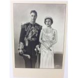 T.M. King George VI and Queen Elizabeth , fine 1937 Dorothy Wilding black and white portrait photog