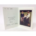 T.R.H. The Prince and Princess of Wales signed 1985 Christmas card inscribed ' To you both from Dian