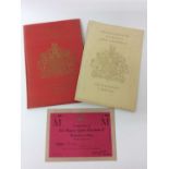 The Coronation of H.M.Queen Elizabeth II ,coronation entrance ticket and service plans