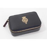 H.R.H. Prince Andrew Duke of York, a leather presentation jewellery / cufflinks case by Smythson wit