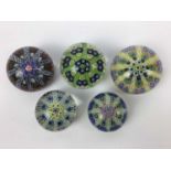 Five Strathearn paperweights