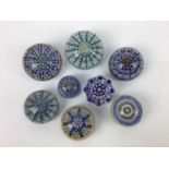 Eight Perthshire art glass paperweights (8)