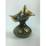 Jack in the pulpit art glass vase by Vaclav Stepanek signed