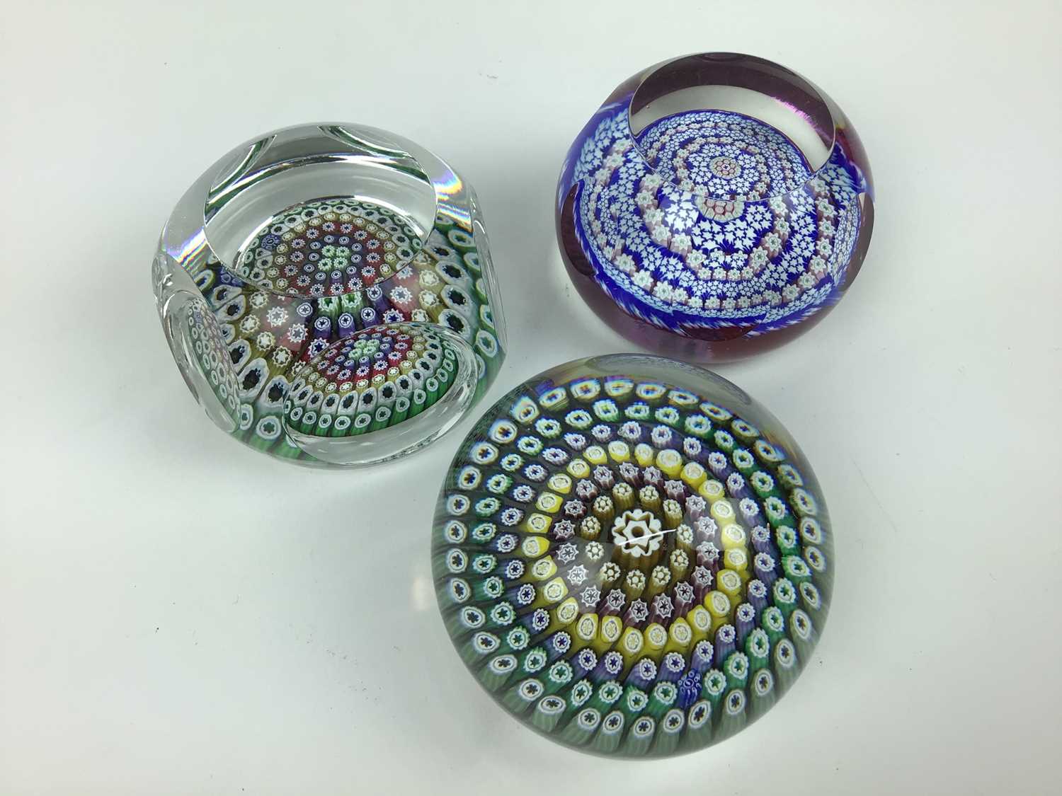 Three Whitefriars art glass paperweights with date canes for 1975, 1979 and 1985 (3) - Image 2 of 3