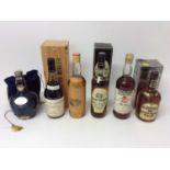 Whisky - Longmore Glenlivet, Glenmorangie 10 year, Chivas Royal, Chivas Regal, Glen Grant and Miquer