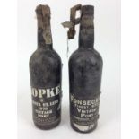 Port - two bottles, Kopke Quinta St. Luiz 1970 and Fonseca's 1970