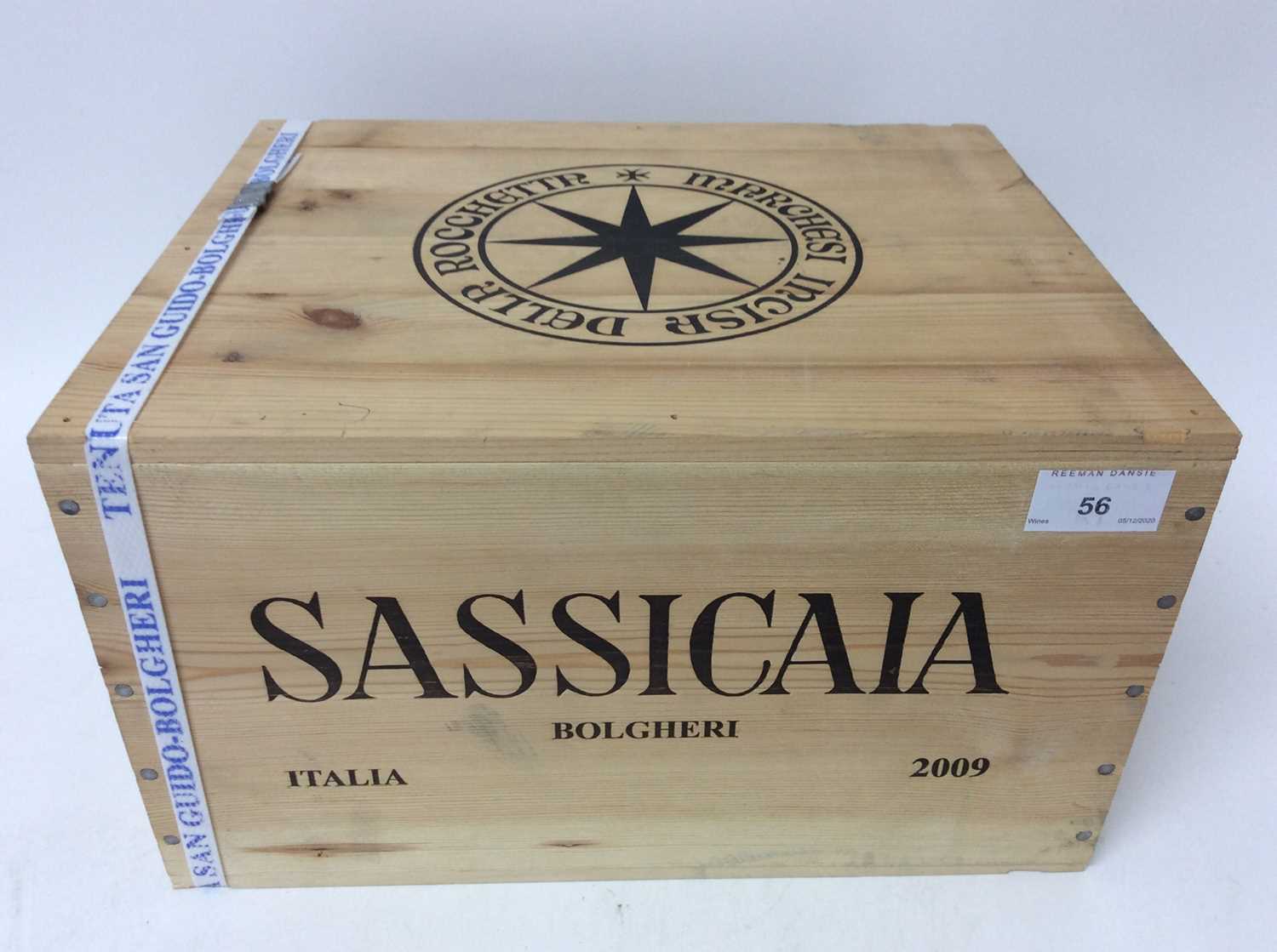 Six bottles, Tenuta San Guido, Sassicaia 2009