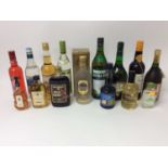 Fifteen assorted bottles to include: Vodka, Sherry, Liqueurs and others