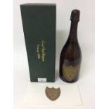 1990 boxed bottle of Dom Perignon vintage champagne