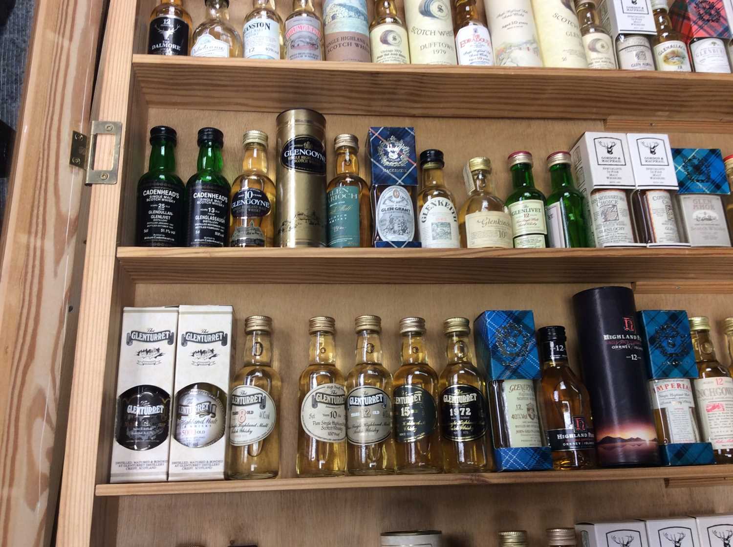 Fine collection of Scottish single malt whiskies in display cabinet, believed to represent all but t - Image 5 of 9