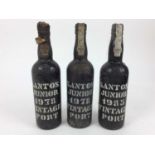 Port - three bottles, Santos Junior 1978 (2) and 1985