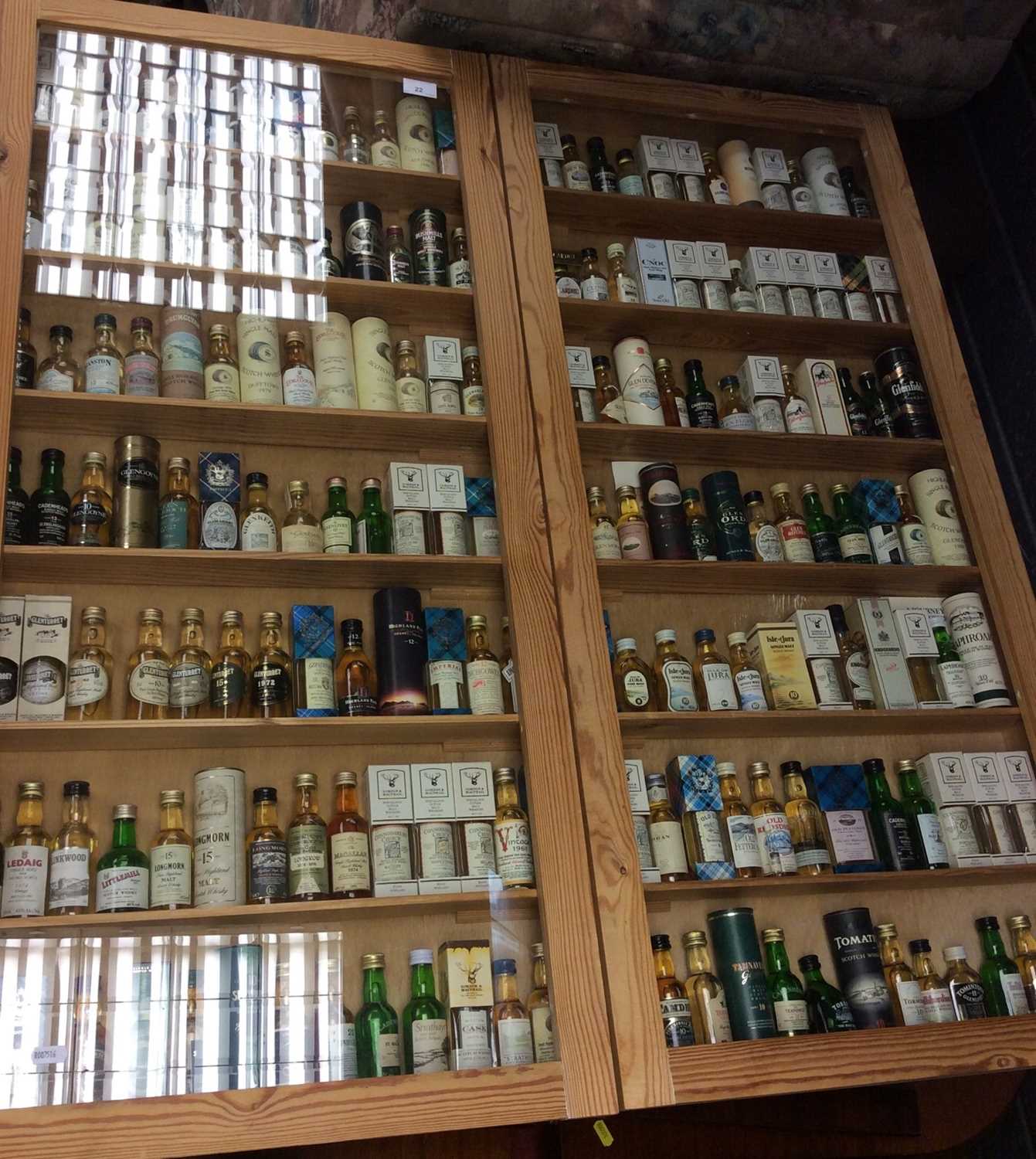 Fine collection of Scottish single malt whiskies in display cabinet, believed to represent all but t - Image 2 of 9