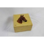 Handpainted 1930s horse cigarette box