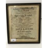Of local interest - a rare early 19th century printed poster, 'By Desire of J. Pytches, Esq. Theatre