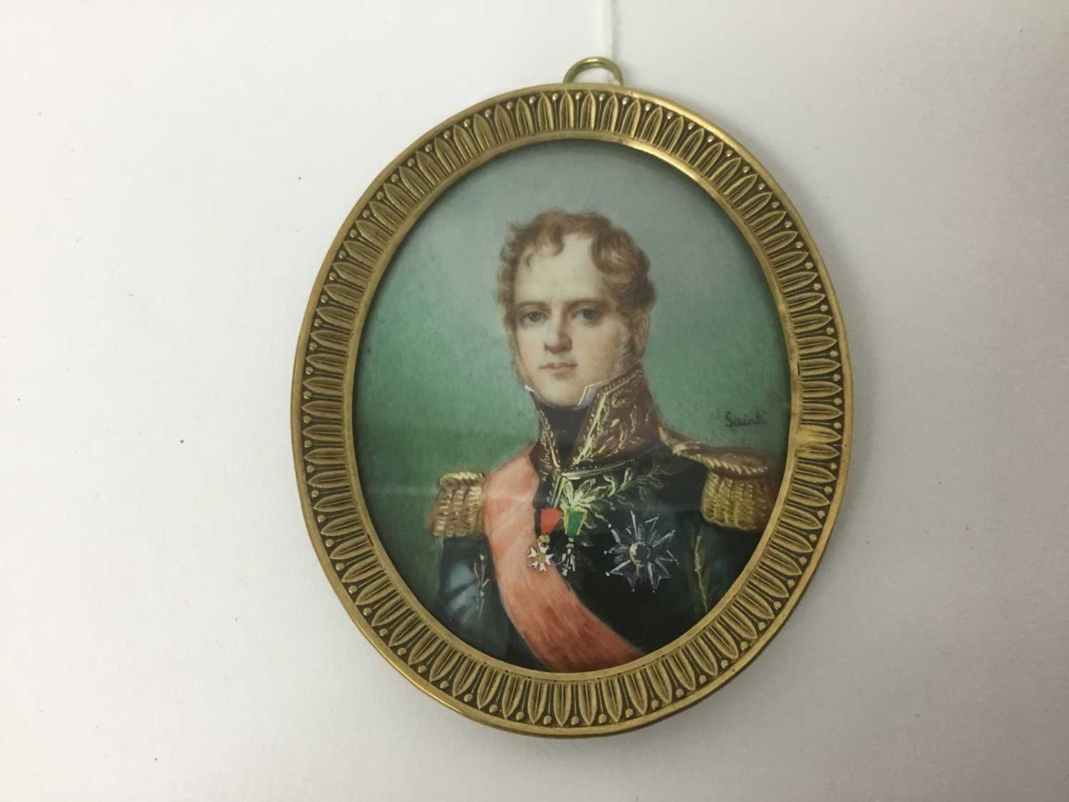 Pair of French Empire style portrait miniatures - Image 4 of 6