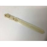 19th century Dieppe carved ivory paper knife